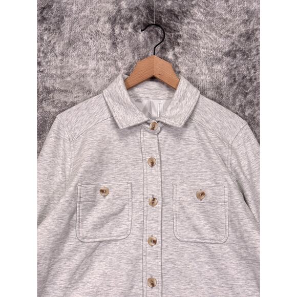 New Travis Mathew Jacket Small Womens Cloud Shacket Gray Fleece - Picture 2 of 8